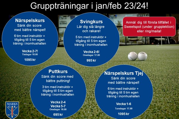 Nya kurser efter jul- och nyårshelgerna!