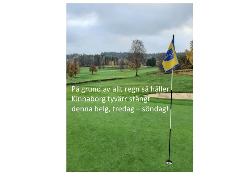 Stängt i helgen 13.e - 15.e oktober