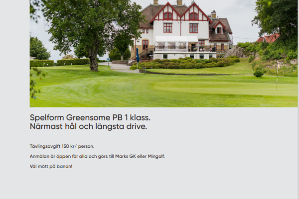 Svensk Fastighetsförmedling Greensome PB