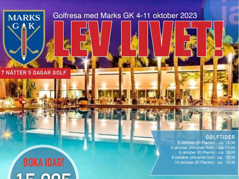 Golfresa 4-11 oktober