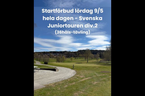 Startförbud 9/5 på Kinnaborg