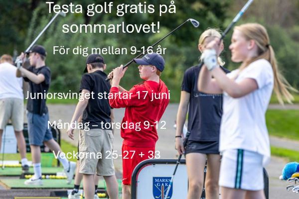 Träna golf på sommarlovet!