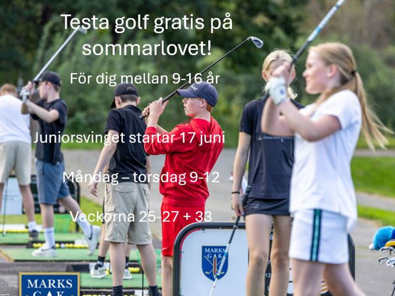 Träna golf på sommarlovet!