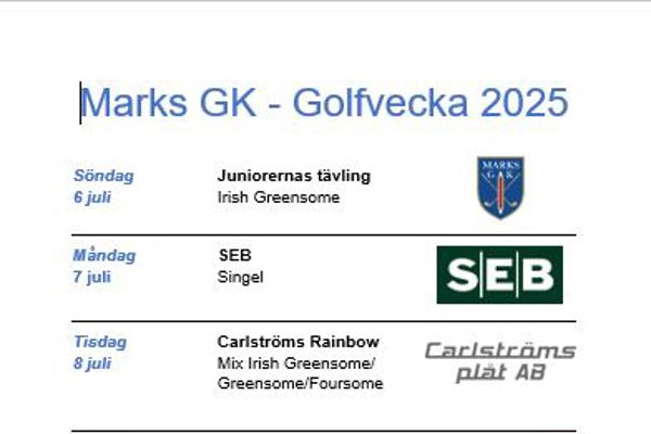 Golfvecka v 28