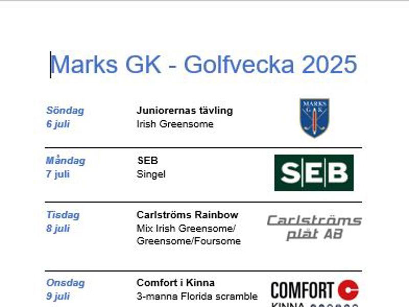 Golfvecka v 28